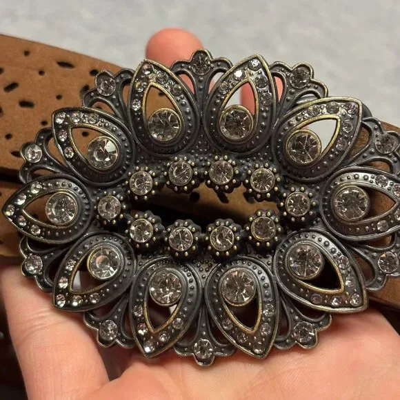 Boho Western Laser-Cut Belt - Picture 2 of 13